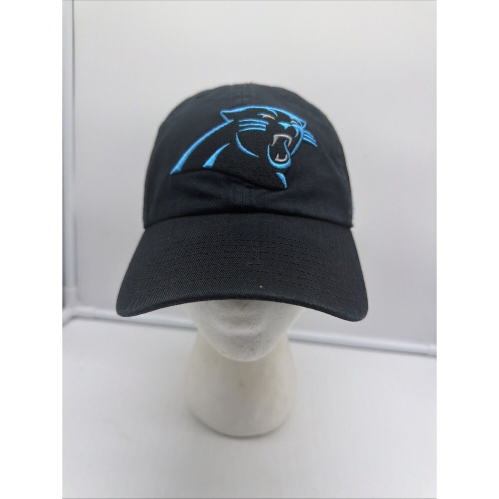 Carolina Panthers Hat Cap Strap Back Mens One Size Black NFL Football '47 Brand